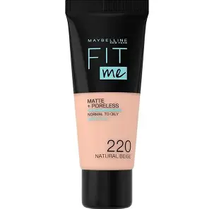Maybelline Fit Me Matte and Poreless Foundation 220 Natural Beige 30ml